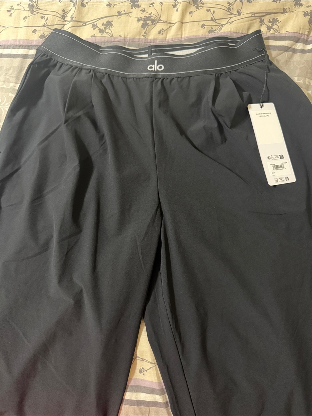Alo Black Suit Up Trousers regular